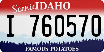 ID license plate I760570