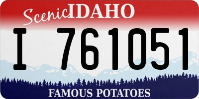ID license plate I761051