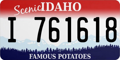 ID license plate I761618