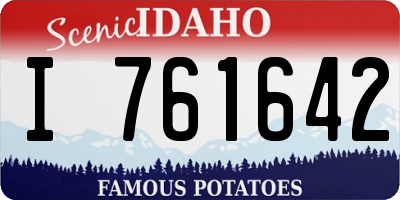ID license plate I761642