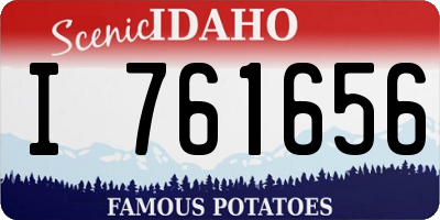 ID license plate I761656