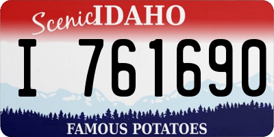 ID license plate I761690