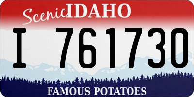 ID license plate I761730