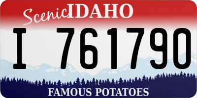 ID license plate I761790