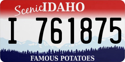 ID license plate I761875