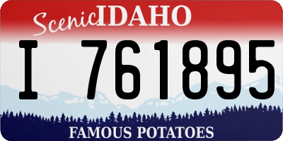 ID license plate I761895