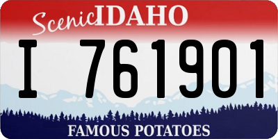 ID license plate I761901