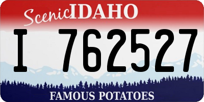 ID license plate I762527
