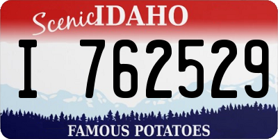 ID license plate I762529