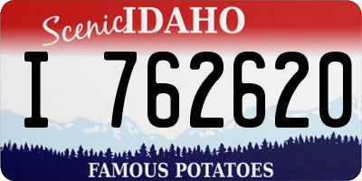 ID license plate I762620