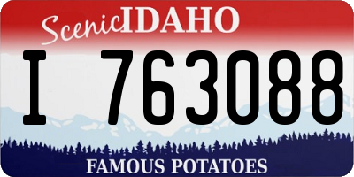 ID license plate I763088