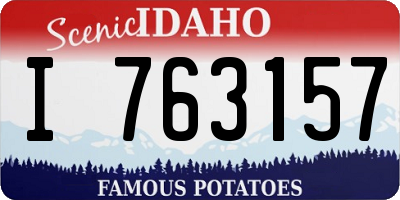ID license plate I763157