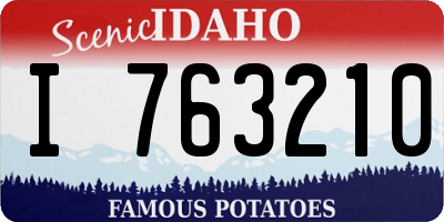 ID license plate I763210