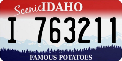 ID license plate I763211