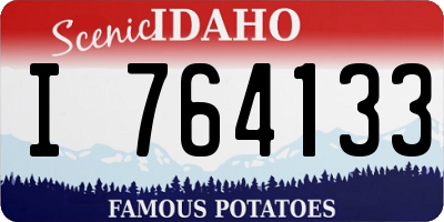 ID license plate I764133