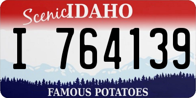 ID license plate I764139