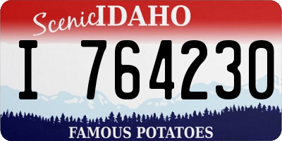 ID license plate I764230