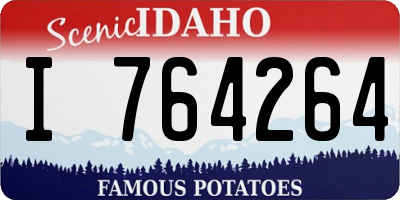 ID license plate I764264