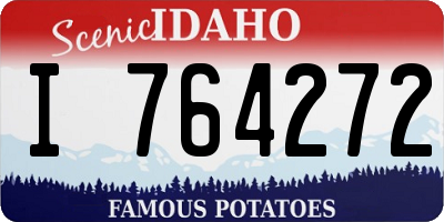 ID license plate I764272