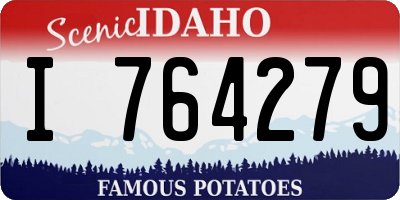 ID license plate I764279
