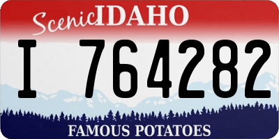 ID license plate I764282