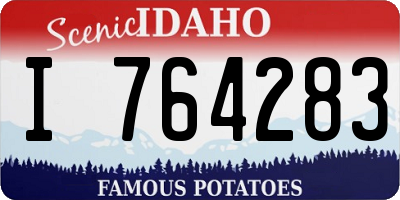 ID license plate I764283