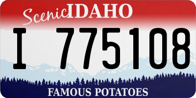 ID license plate I775108