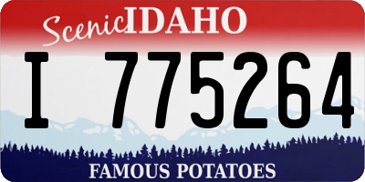 ID license plate I775264