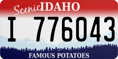 ID license plate I776043