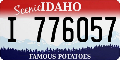 ID license plate I776057