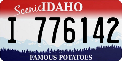 ID license plate I776142