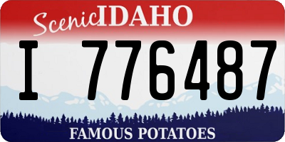 ID license plate I776487