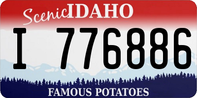 ID license plate I776886