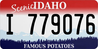 ID license plate I779076
