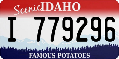 ID license plate I779296