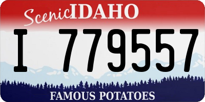 ID license plate I779557