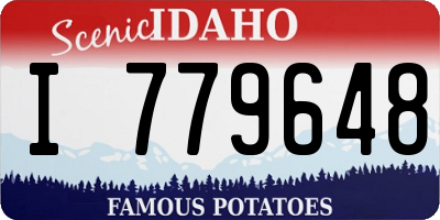ID license plate I779648