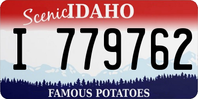 ID license plate I779762