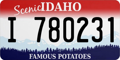 ID license plate I780231