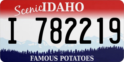 ID license plate I782219