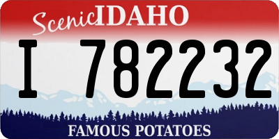 ID license plate I782232