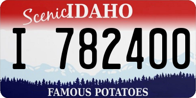 ID license plate I782400