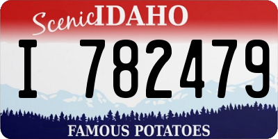 ID license plate I782479
