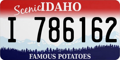 ID license plate I786162