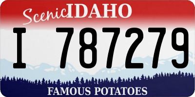 ID license plate I787279