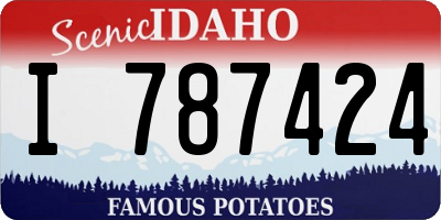 ID license plate I787424