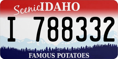 ID license plate I788332