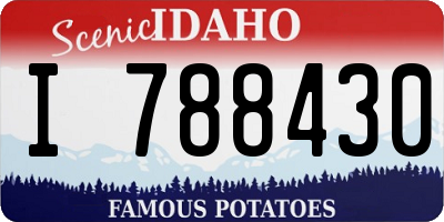 ID license plate I788430