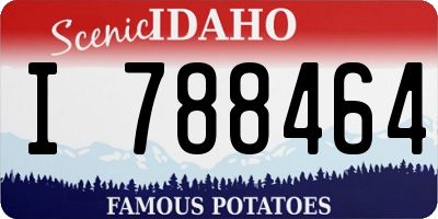 ID license plate I788464
