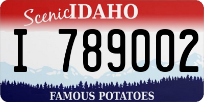 ID license plate I789002